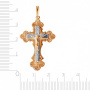 Крест из комбинированного золота