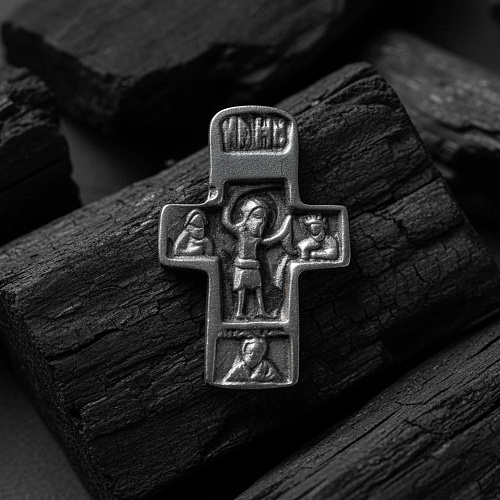 Крест «св. Никита Бесогон» чернение 
