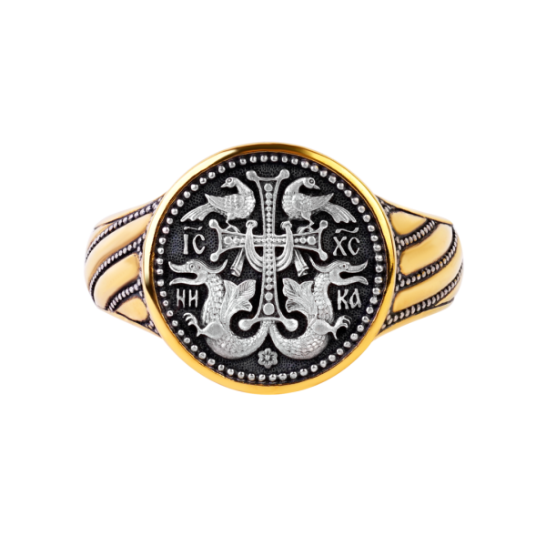 ПЕРСТЕНЬ "ЗМИИ И ГОЛУБИ"