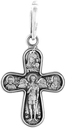 «Распятие. Ангел Хранитель. Свв. Николай Чудотворец и Спиридон Тримифунтский. Казанская икона»