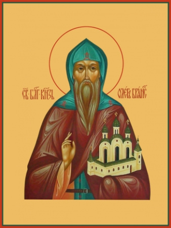 Олег Брянский благоверный князь, купить икону