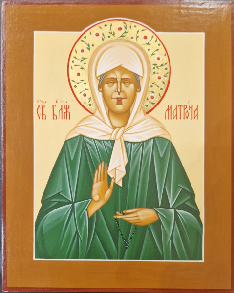Св. Блж. Матрона Московская, писаная икона