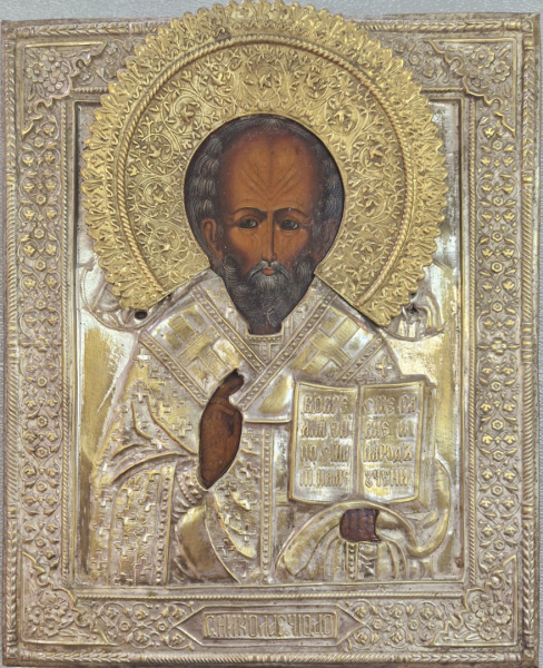 Николай Чудотворец святитель икона 19в