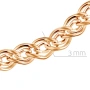 Цепь автомат из красного золота, плетение нонна