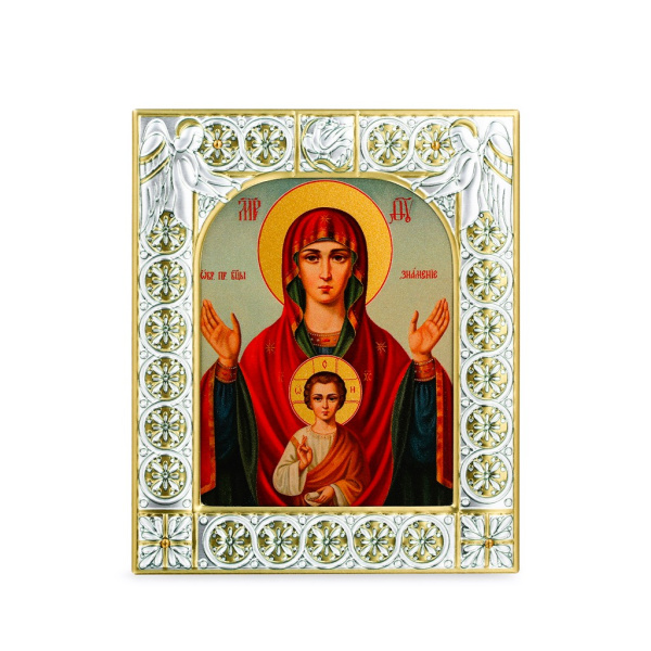 Икона Знамение икона Божией Матери в рамке