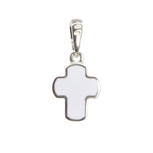 Детский крестик модель «КРЭ12» белый