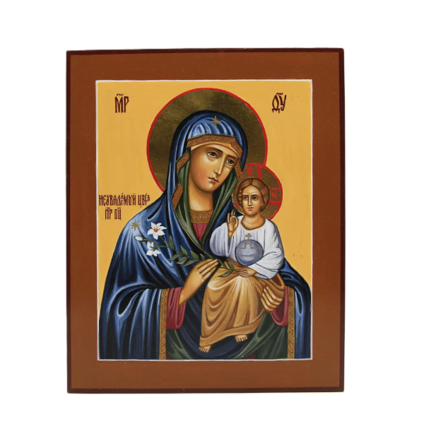 Неувядаемый цвет, писаная икона Божией Матери