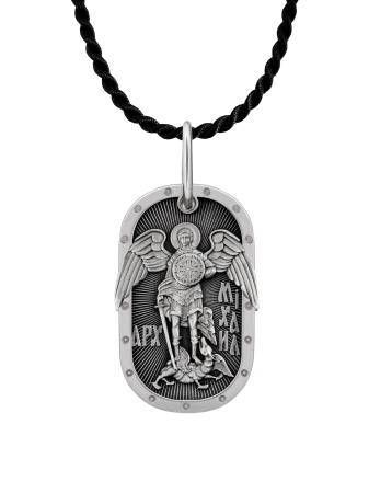 Медальон "Архангел Михаил" с молитвой Отче Наш