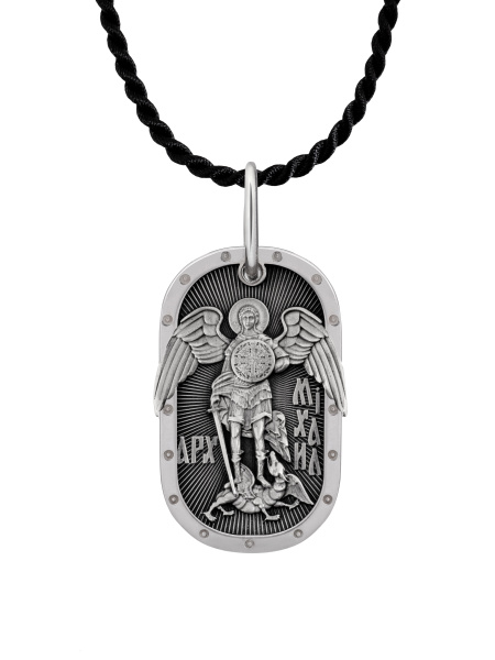 Медальон "Архангел Михаил" с молитвой Отче Наш