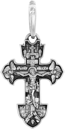 «Распятие. Ангел Хранитель. Свв. Николай Угодник, Александр Невский, Дмитрий Донской»