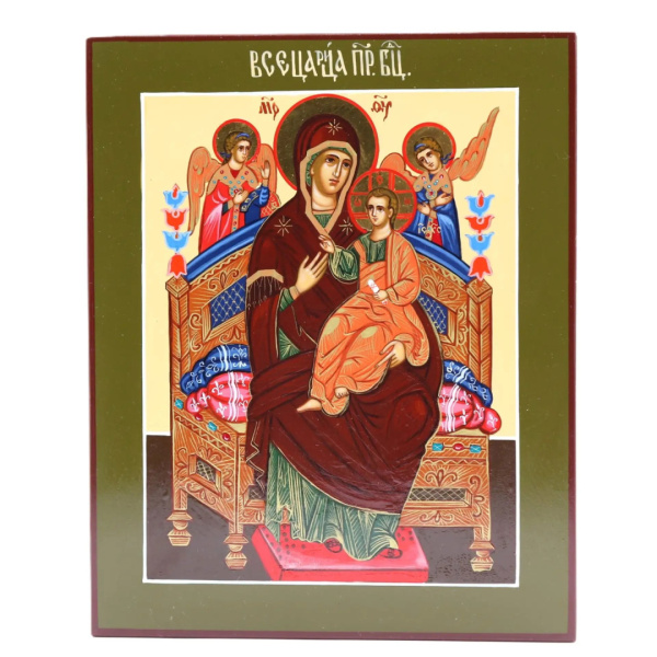 Всецарица, икона Божией Матери, писаная икона