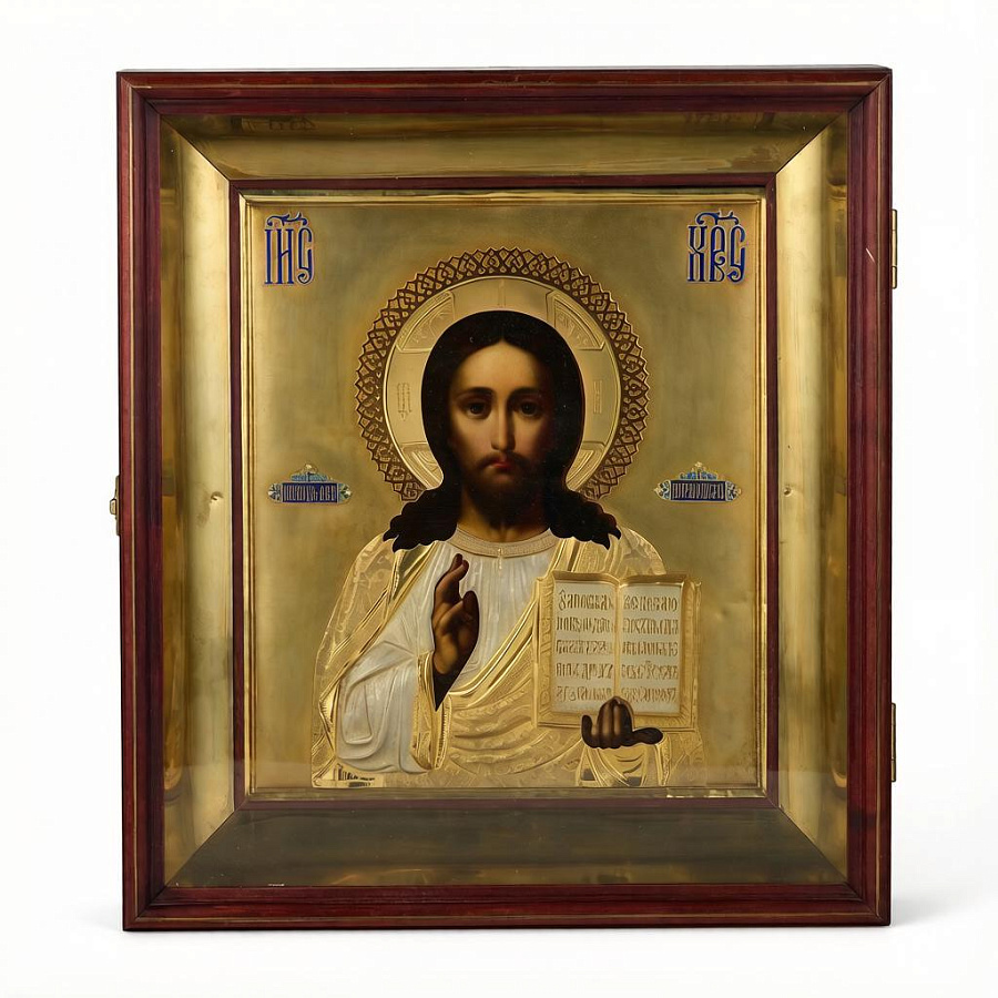 Старинная икона Венчальная пара, XX век 