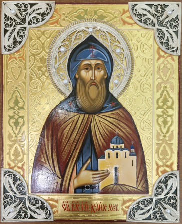 Св. Преп. Даниил Московский, писаная икона