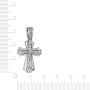 Крест из белого золота "Распятие" с бриллиантами