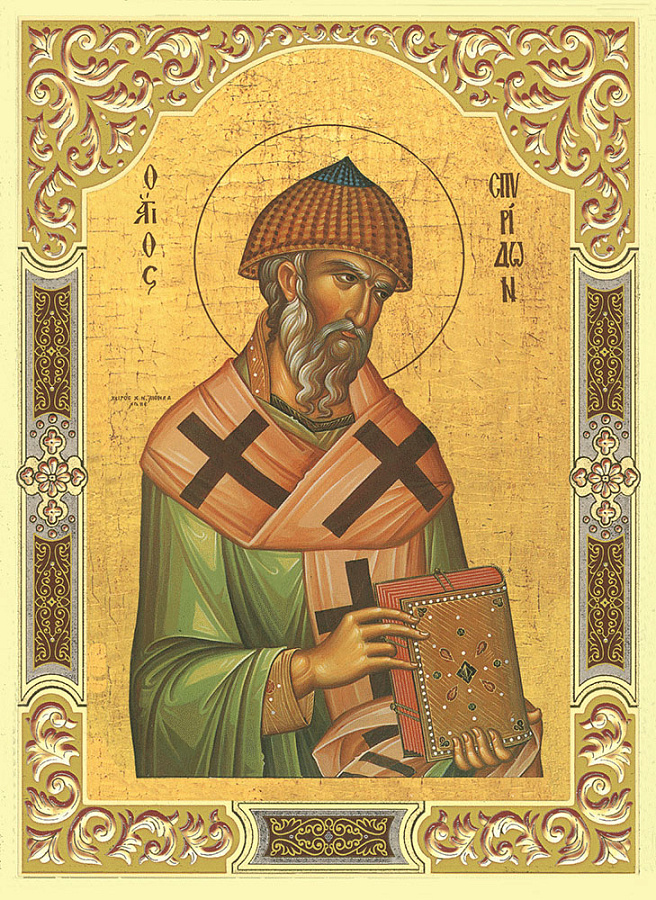 Икона Спиридон Тримифунтский святитель (АРТ.04712)