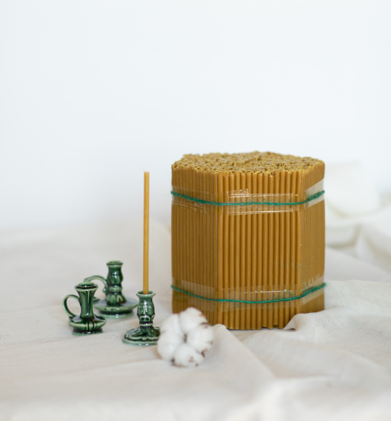 Свечи восковые церковные №140 Ø4 мм, длина 13 см, 700 шт