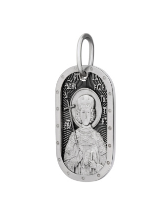 Медальон "Св. Рвн. царь Константин" с молитвой Отче Наш