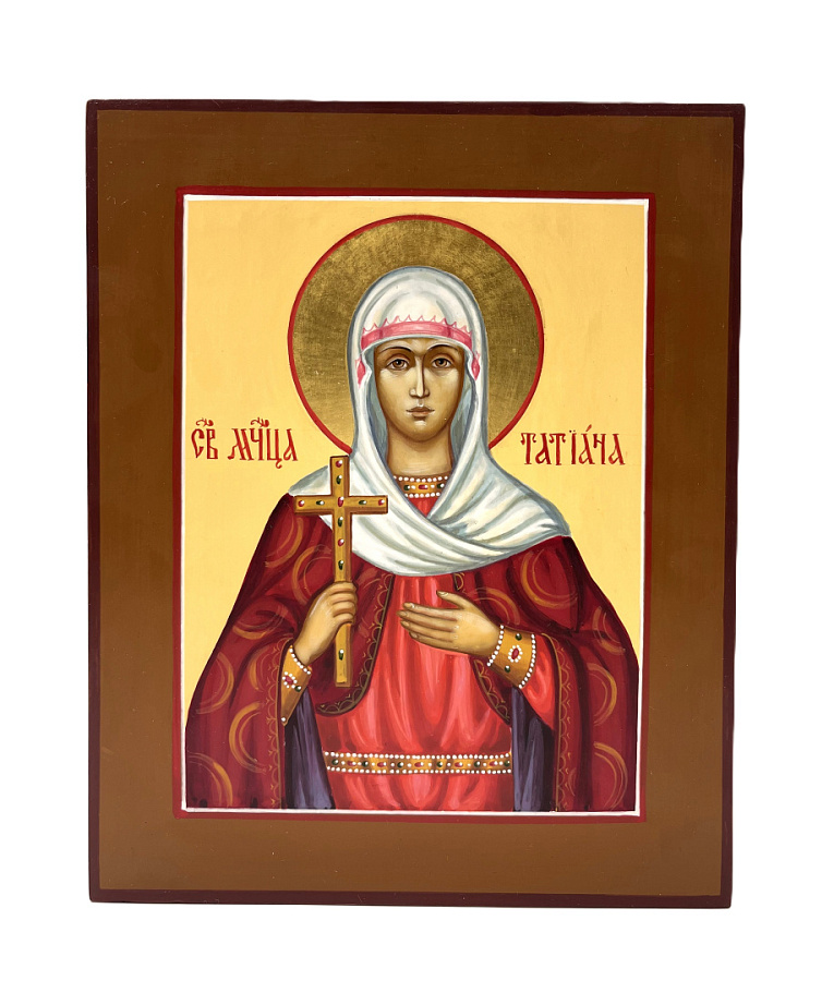 Рукописная икона Св. Татиана (Татьяна), писаная икона 