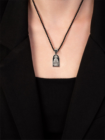 Медальон "Преподобный Сергий Радонежский с молитвой"