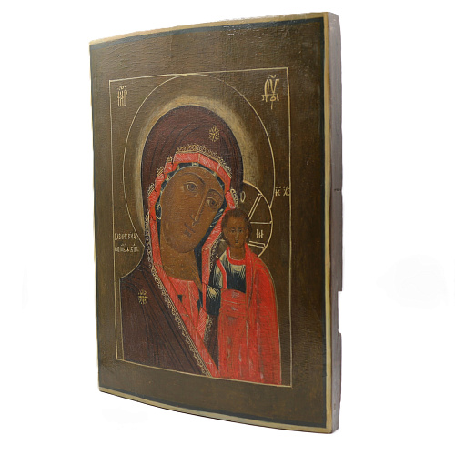Старинная икона Казанская Божия Матерь, 19 век 