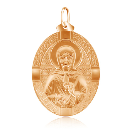 Подвеска из золота Блаженная Матрона