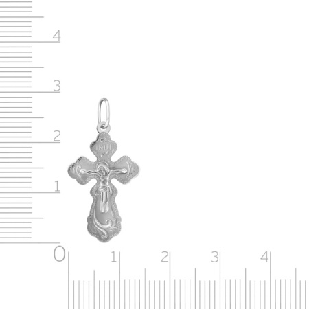 Крест из белого золота