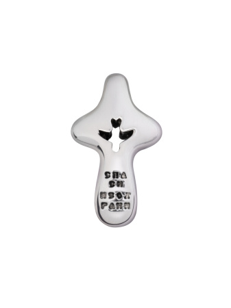 Крест младенческий с гайтаном