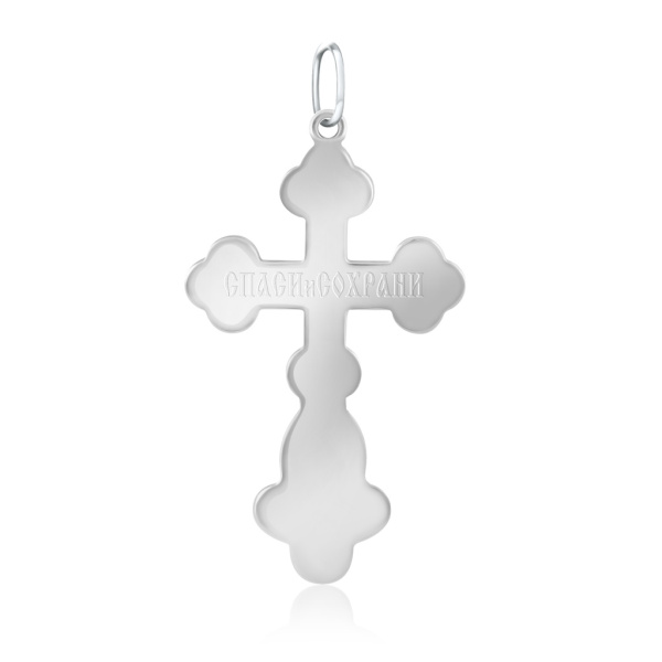 Крест из белого золота