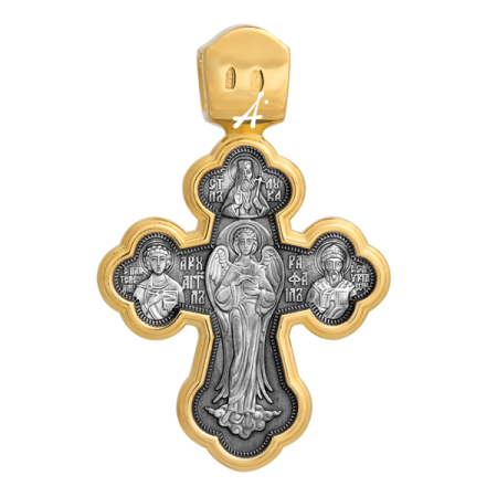 «Распятие. Архангел Рафаил и святые целители»