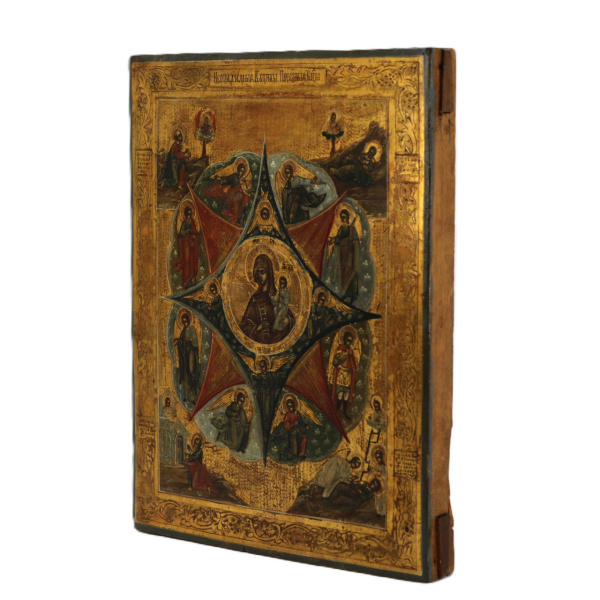 Неопалимая Купина, икона Божией Матери, 19 век