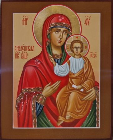 Смоленская икона Божией матери, писаная икона