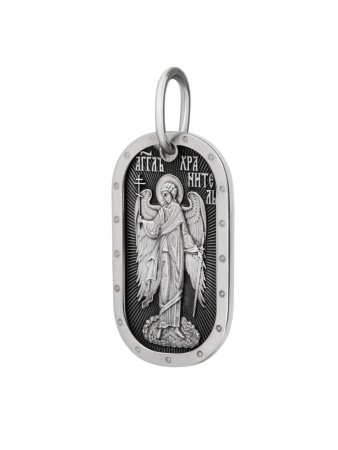 Медальон "Ангел Хранитель" с молитвой Отче Наш