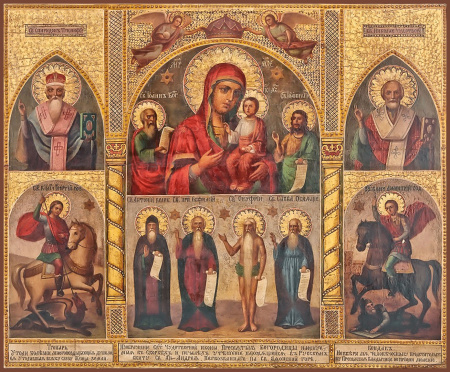 В скорбех и болезнех утешение икона Божией Матери, купить икону