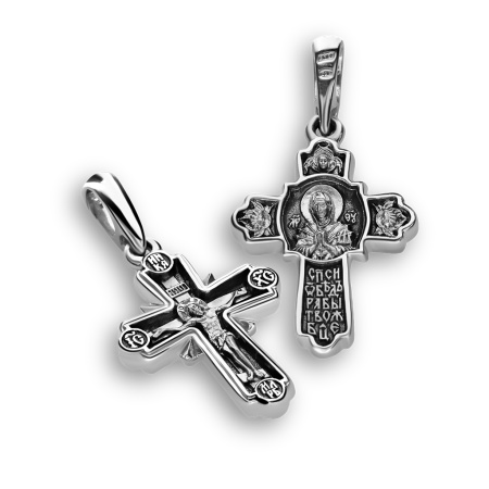 Крест нательный «Семистрельная» серебро