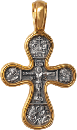 Крест «РАСПЯТИЕ. БОЖИЯ МАТЕРЬ ОРАНТА»