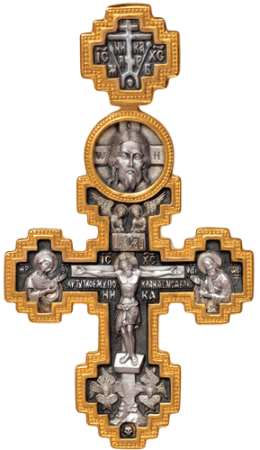 Крест «РАСПЯТИЕ. СВЯТОЙ ПРОРОК ИЛИЯ»