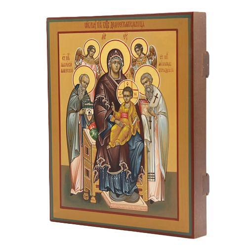 Рукописная икона Домостроительница, руокписная икона 