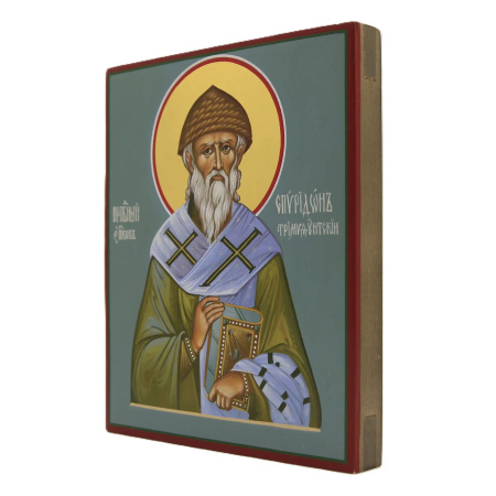 Спиридон Тримифунтский святитель, писанная икона