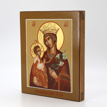 Неувядаемый цвет, писаная икона Божией Матери