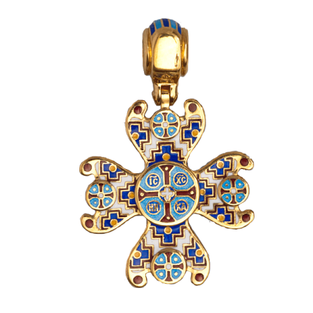 Крест «СПАС НЕРУКОТВОРНЫЙ С СИМВОЛАМИ ЕВАНГЕЛИСТОВ»
