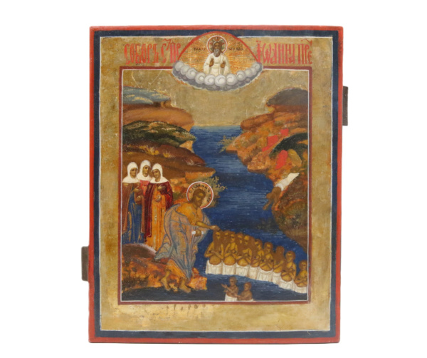 Крещение народа."Св. Иоанн Предтеча Ангел пустыни, с житием"