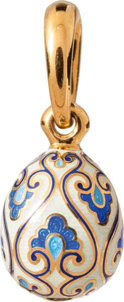 Пасхальное яйцо с цветочным орнаментом