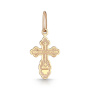 Крест из красного золота "Распятие"