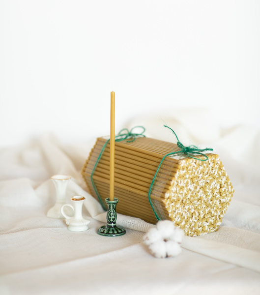 Свечи восковые церковные №60 Ø6 мм, длина 20 см