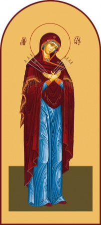 Семистрельная икона Божией Матери, купить икону