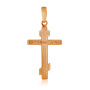 Крест из комбинированного золота