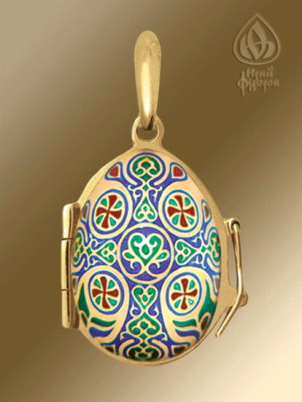 Пасхальное яйцо «ПРОЦВЕТШИЙ КРЕСТ. ЖЕНЫ-МИРОНОСИЦЫ»
