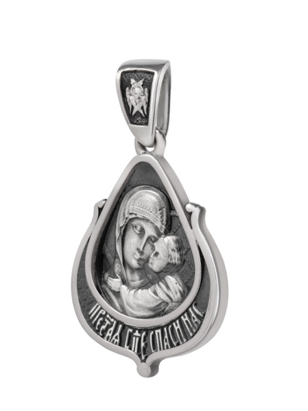Образок "Елеуса (Умиление) икона Божией Матери в форме цаты"