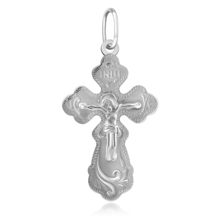 Крест из белого золота