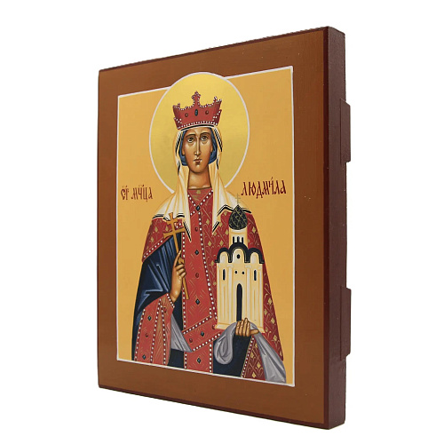 Рукописная икона Св. Муч. Людмила 